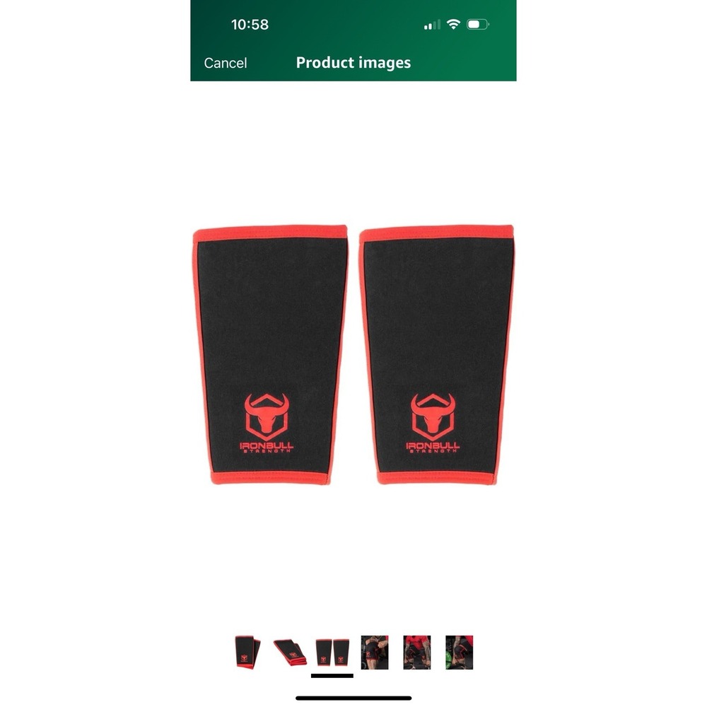 Iron Bull Strength 7mm Knee Sleeves (Pair) for‎ Weightlifting & Powerlifting XXL